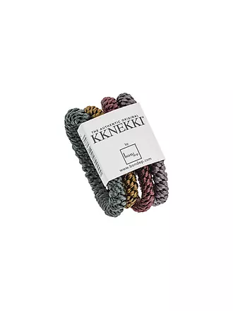 KKNEKKI | Lot de 4 élastiques à cheveux BUNDLE 42 | silber